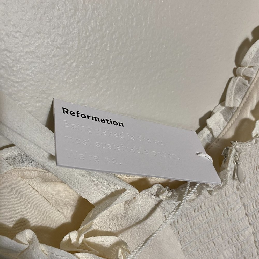 🥳🥳SALE🥳🥳Reformation Christine Dress in Ivory - Picture 12 of 12